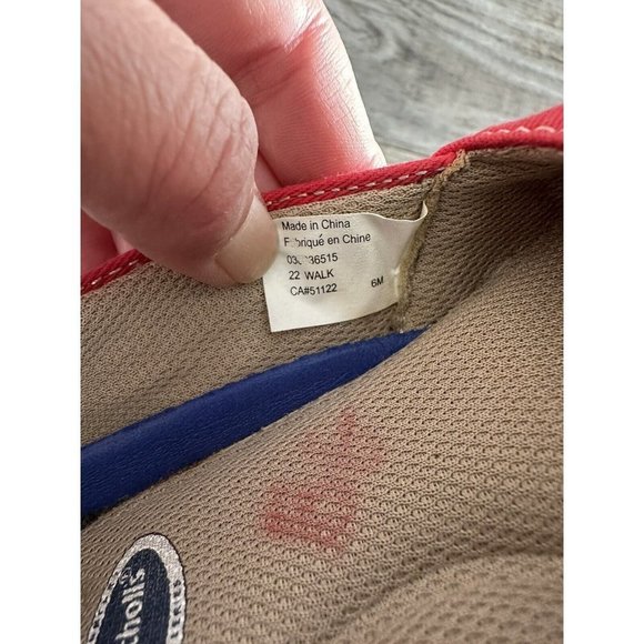 Dr Scholls Advance Comforts Slip On Red Canvas Flats Size 6 - Picture 6 of 8